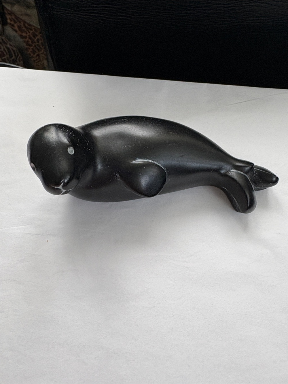 Vintage Canadian BOMA carved Natural Resin Sea Lion Haida First Nation Style - Picture 9 of 9